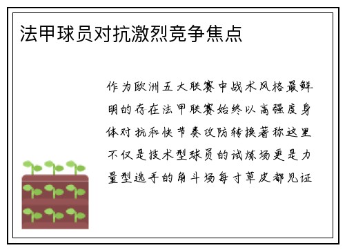 法甲球员对抗激烈竞争焦点